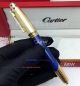 Perfect Replica AAA Grade Cartier Panthere Rollerball Pen for Gift - Blue and Gold Pen (4)_th.jpg